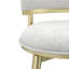 Tabouret pivotant en métal et en métal ivoire