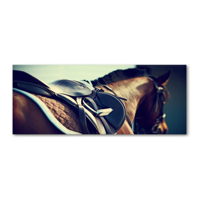 Saddle With Stirrups - Wrapped Canvas Print