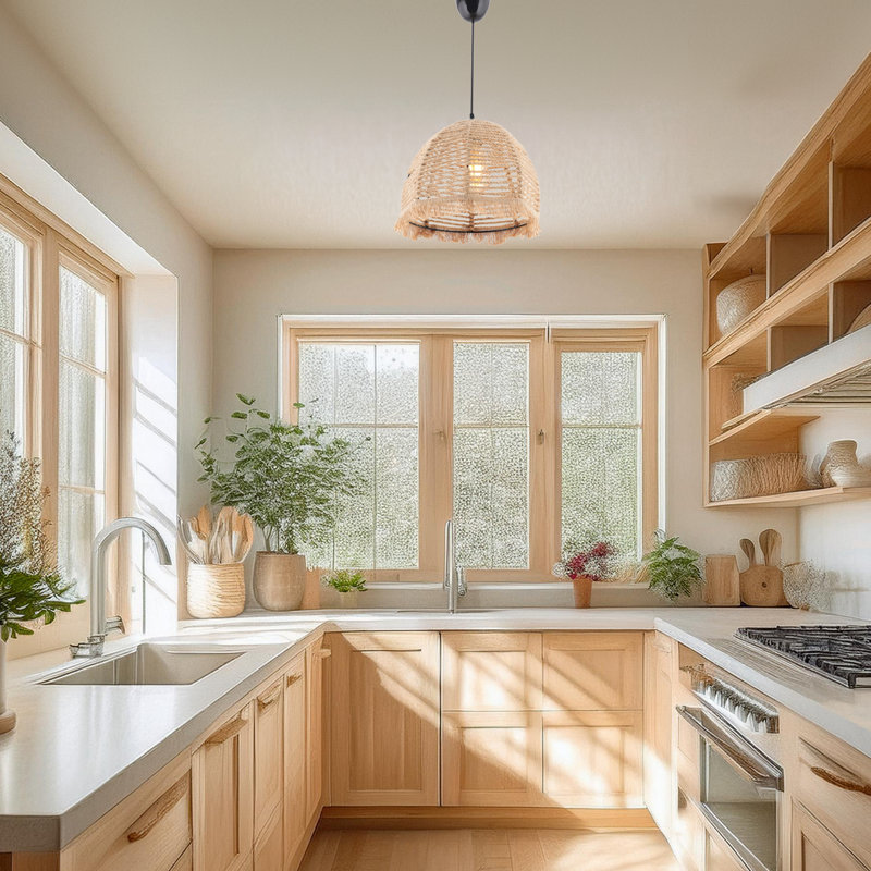 Lustre ajustable en métal avec dôme