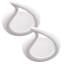 Brannin 2 Piece Ceramic Tear Drop Sculpture Set