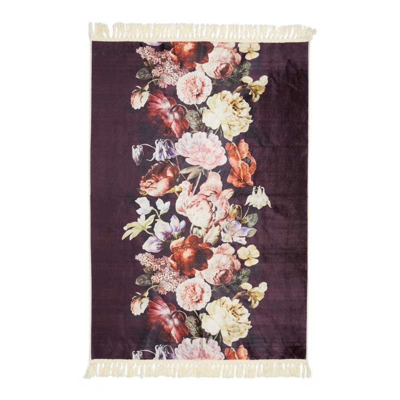 Anneclaire Floral Area Rug, Rectangle 120 x 180cm