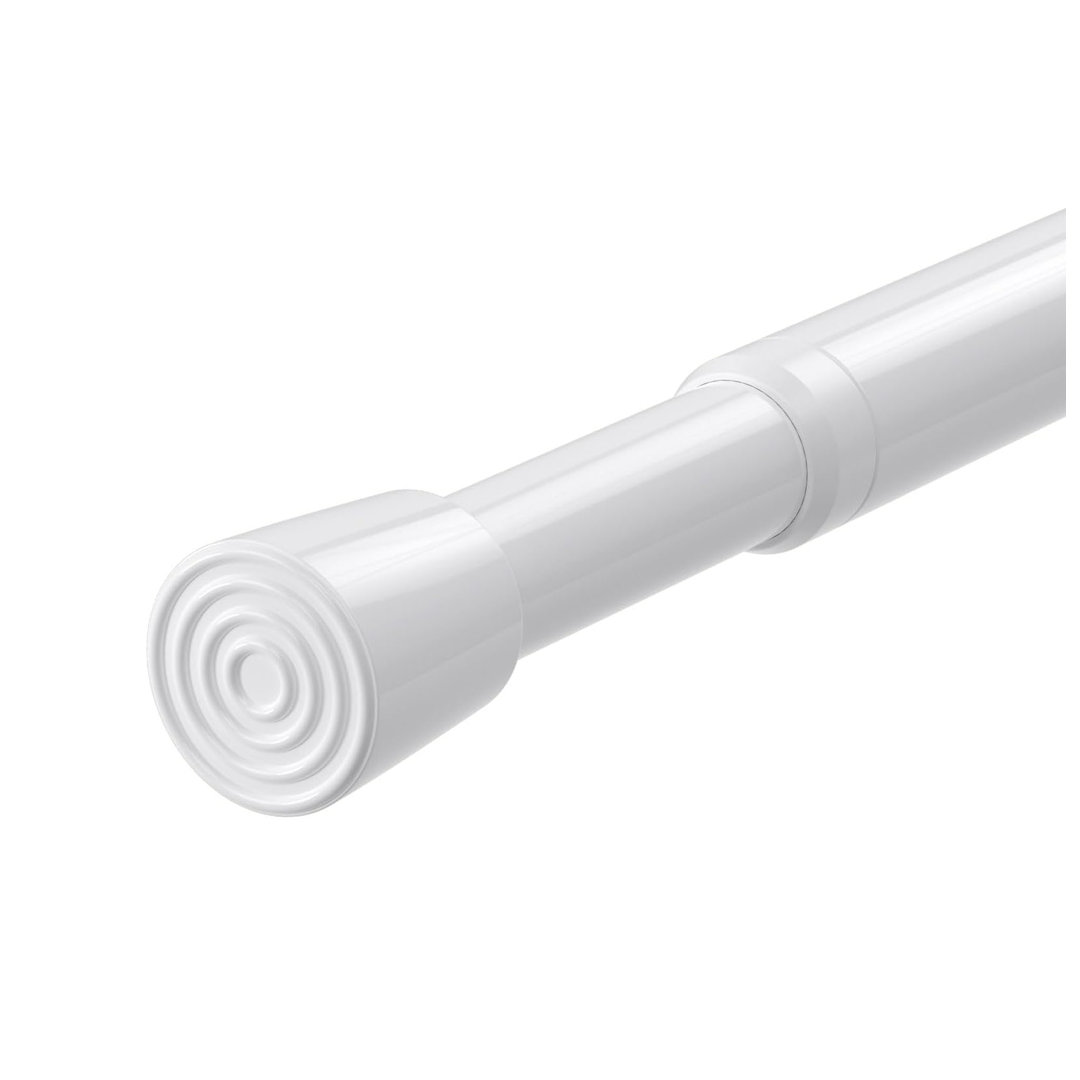 68-100 Cm Shower Curtain Rod, Spring Rod Extendable Curtain Pole, No Drill ,Tension