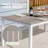 Outdoor Patio Table With Umbrella Hole, Outdoor 63’’ X 37’’ Rectangle Dining Table For 6 Weather-resistant Table For Garden, Deck, Backyard, Poolside, Light Brown