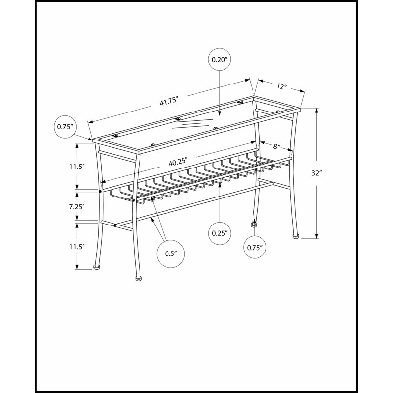 Élégante console étroite avec plateau en verre trempé transparent et structure en métal argenté pour les entrées et les salons modernes