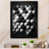 Impression noire sur toile encadrée sélectionné