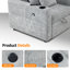 Zuliana Convertible Sleeper Sofa Bed, Pull Out Couch with Adjustable Backrest Recliner Chair