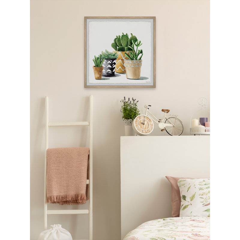 Terracotta Pots - Single Picture Frame Painting, 41 cm H  x 41 cm W