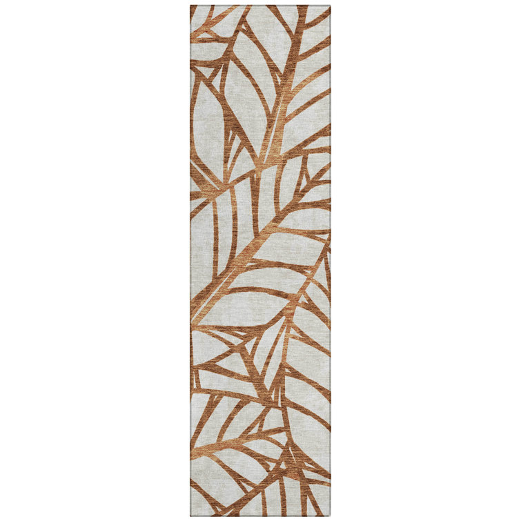 Neysa Washable Floral Indoor / Outdoor Rug