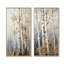 «Silver Tree Birchs Breath», ensemble de 2 reproductions d'art sur toile-7482535-7482531