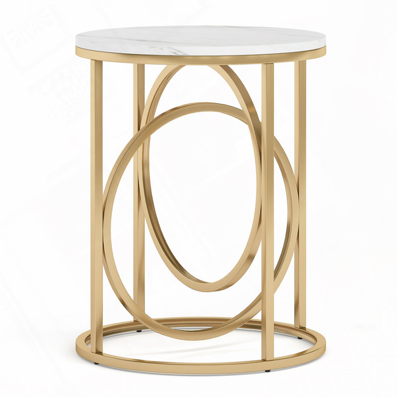Table de bout ronde pour le salon