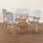 Cada 4 Person Plastic and Rattan Dining Set
