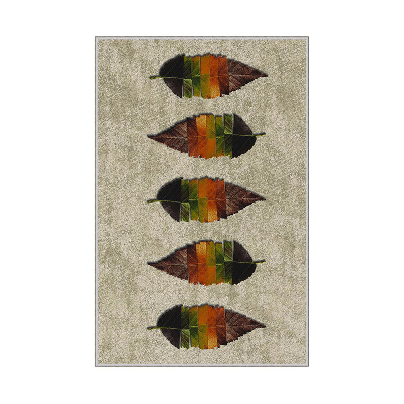 Tapis de couloir élégant (2,6 x 4,9 pi), 100% polyester, 650 g / m² | Antibactérien, antidérapant sous le dessous, hauteur de poils de 0,3 po | Lavable à la machine, impression numérique 3D | Parfait pour le vestibule, le salon et la chambre à coucher