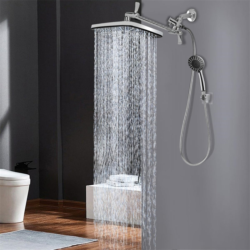 Pomme de douche 12 po avec bras d'extension 12 po