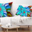 Spirales fractales multicouches - coussin imprimé abstrait