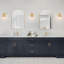 Miroir d'appoint arqué, salon, chambre à coucher, meuble-lavabo, ensemble de 2, 589960-801757545-801757550