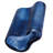 Art Deco Wave-shaped Ocean Blue Decorative Glass Vase