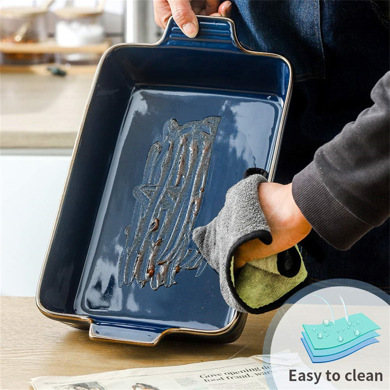 Aegean Blue Ceramic 9x13 Rectangular Baking Dish