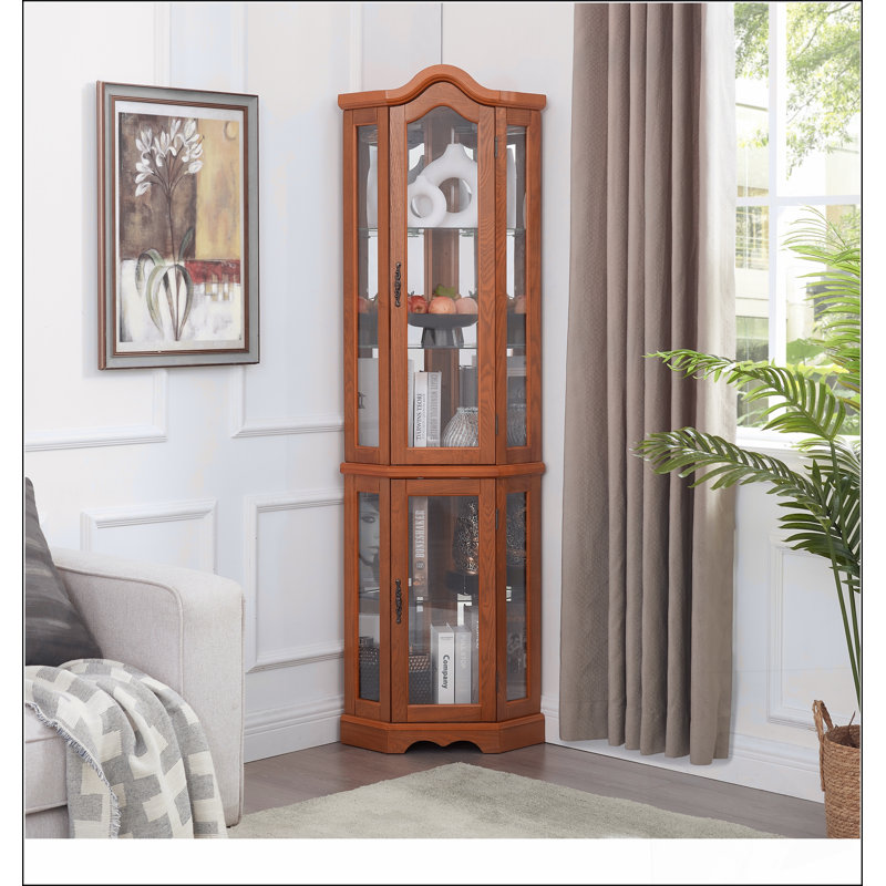 Vitrine de rangement Curio, Chêne