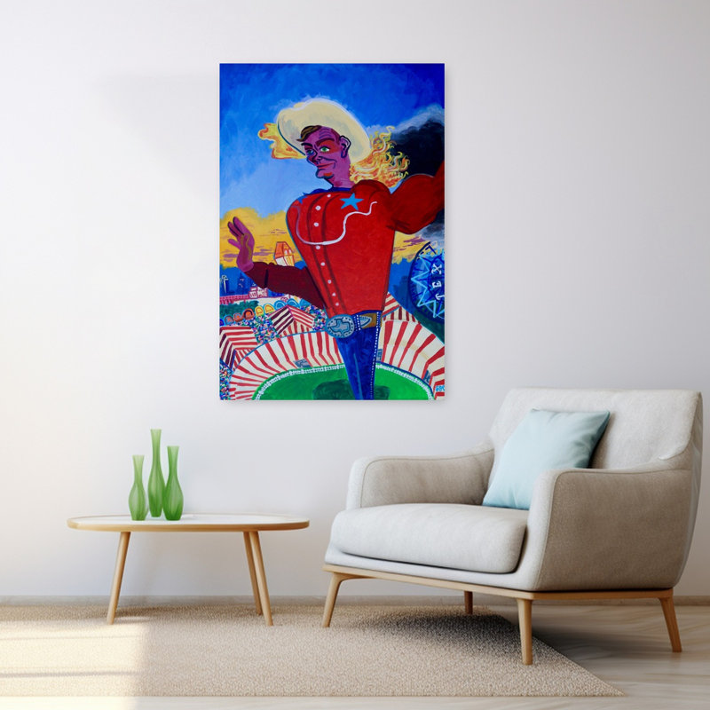Big Tex Aflame Contemporary Sunset Wall Art Print 1 Piece Wrapped Canvas Wall Art, 121.92cm H x 81.28cm W