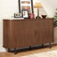 Armoire de rangement de 55 pouces avec portes et tablettes