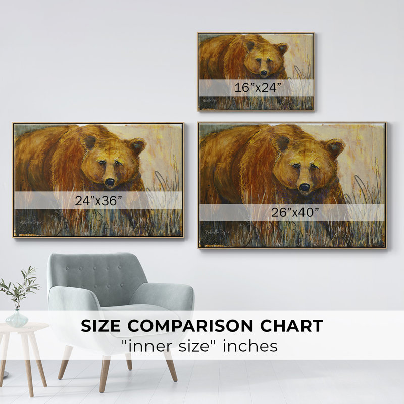 Majestic, impression sur toile encadrée, H 17 po x l 25 po x P 2 po, Toile naturelle avec cadre flottant
