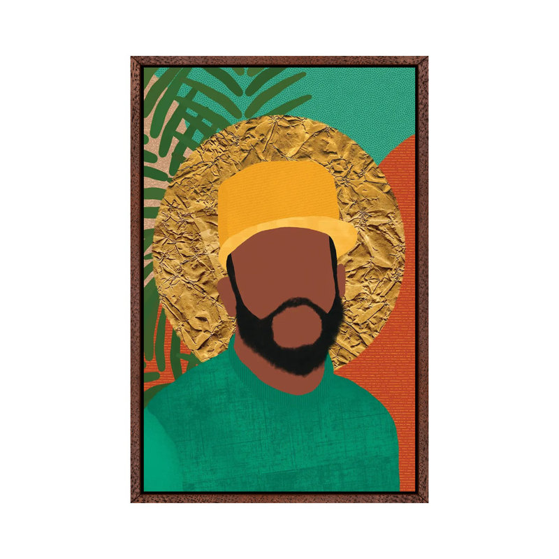True - Print on Canvas, 66.04 cm H x 45.72 cm W, Classic Brown Wood Framed