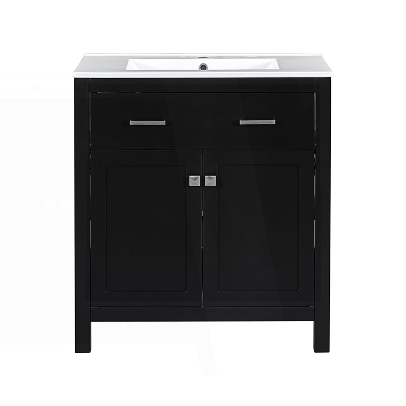 Ensemble de meuble-lavabo Modern, Noir