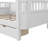 White Twin Platform Bed For , Low Profile Design, With Storage Drawers And Fence - Style Headboard, A Relaxing Sleep , Color, 2 Drawers, Profile, Stylish ' Space-1265875155