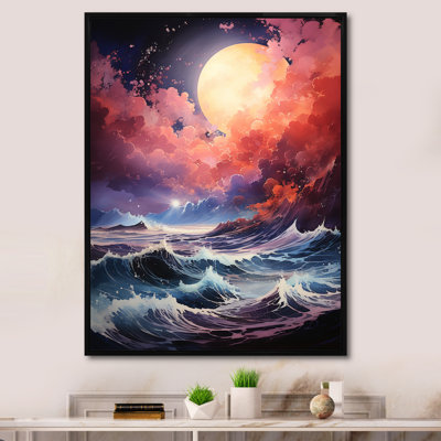 Ocean Sunset Storm 3 - Storms Wall Art