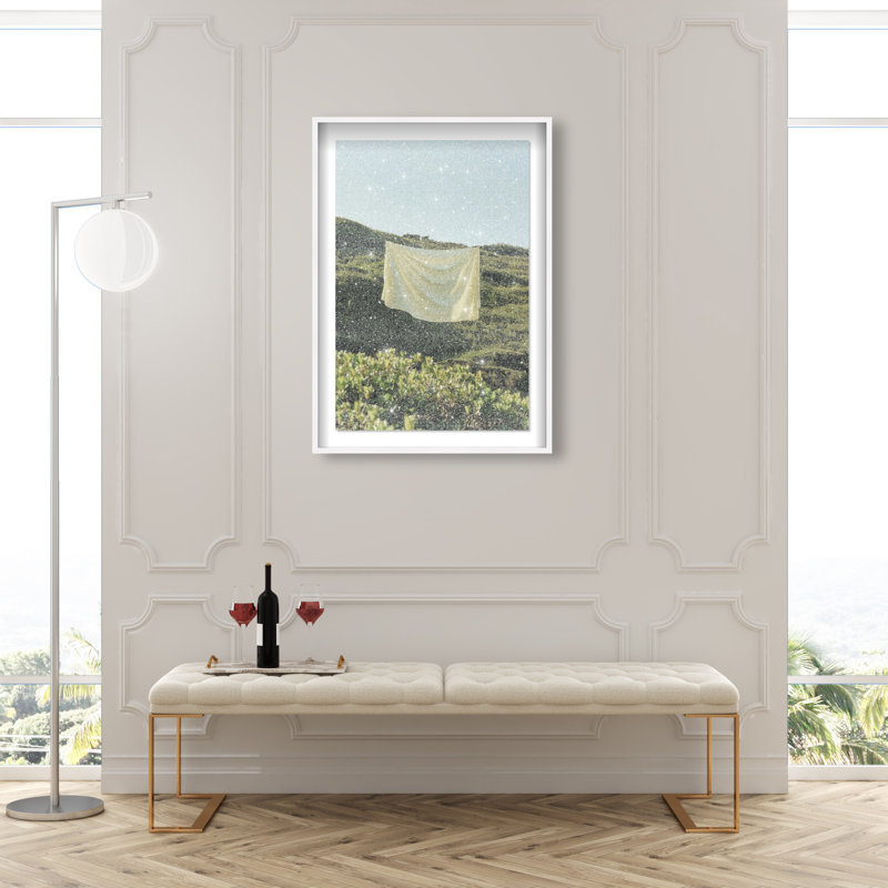 Floating Cotton II Print by Oliver Gal, 46.5"H x 31.5"W, White Shadowbox