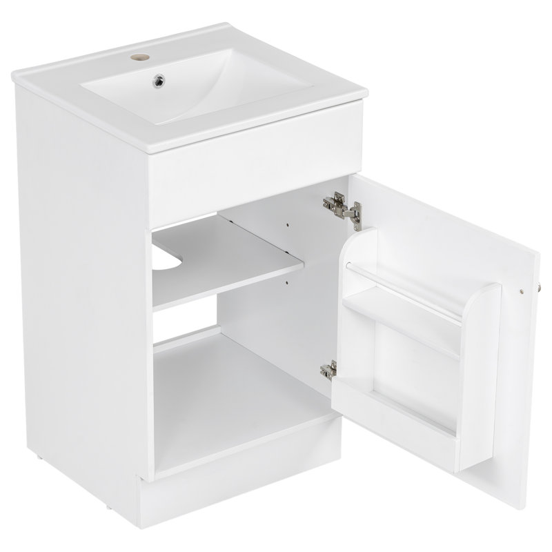 Ensemble de meuble-lavabo simple 20 po, Blanc