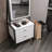 Kishma Modern Make-Up Table, White, 16.1 x 67.0 x 13.8 inches | 100% Melamine Coated Particle Board, Thickness: 0.7 inches | Stylish & Functional Design for Beauty & Personal Care, Perfect for Any Space