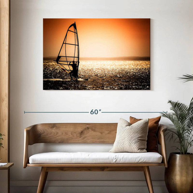 Sireci Windsurfer Sunset, 30" H x 45" W