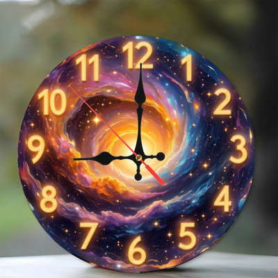 Horloge cosmique galaxie spirale nébuleuse