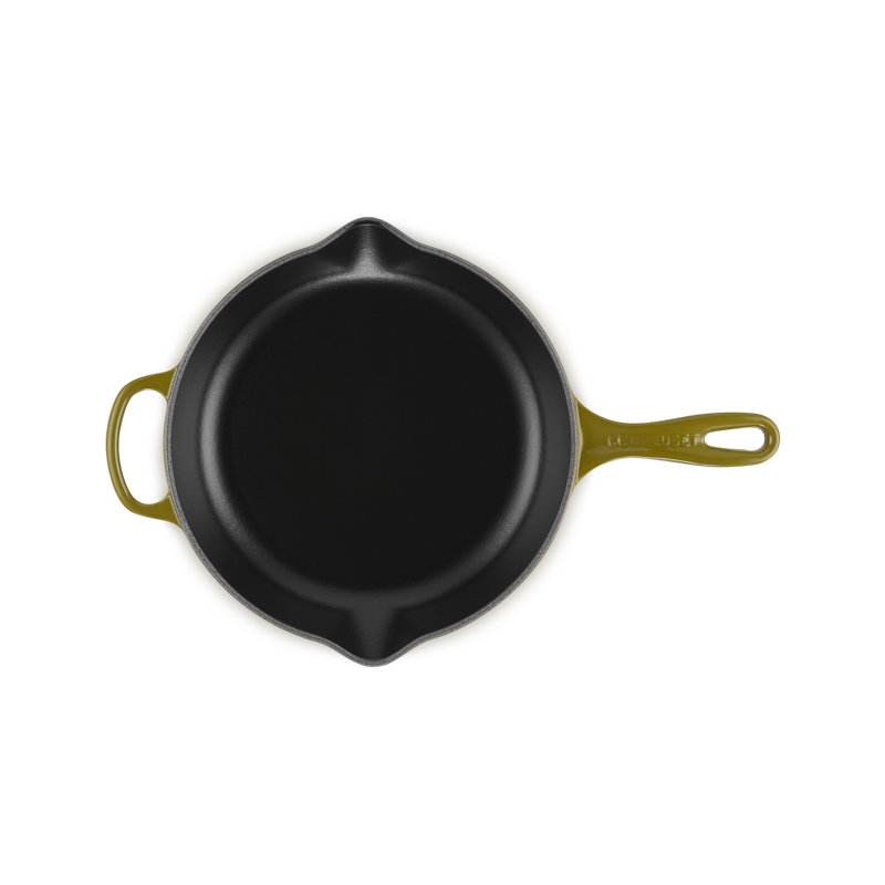 Le Creuset Enameled Cast Iron Skillet, Olive, 10.25"