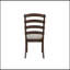 Ensemble de 2 chaises d'appoint en tissu gris, brun rustique et chêne