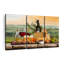 Ensemble parfait de vin sur toile 3 pièces-339076249
