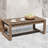 Rectangular Cedar Solid Wood Patio Outdoor Slat Top Coffee Table