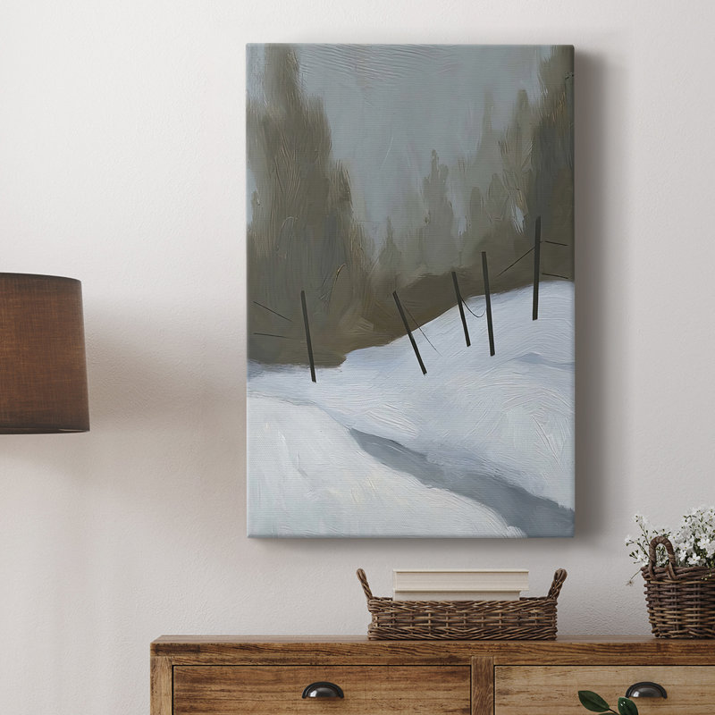 Deep Snow II -Gallery Wrapped Cavas, 18" H x 12" W