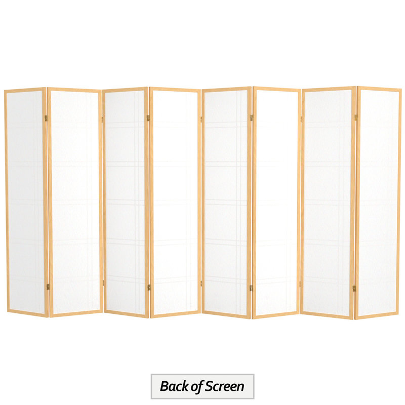 Cloison en papier de riz pliable Keitez, Naturel, 8