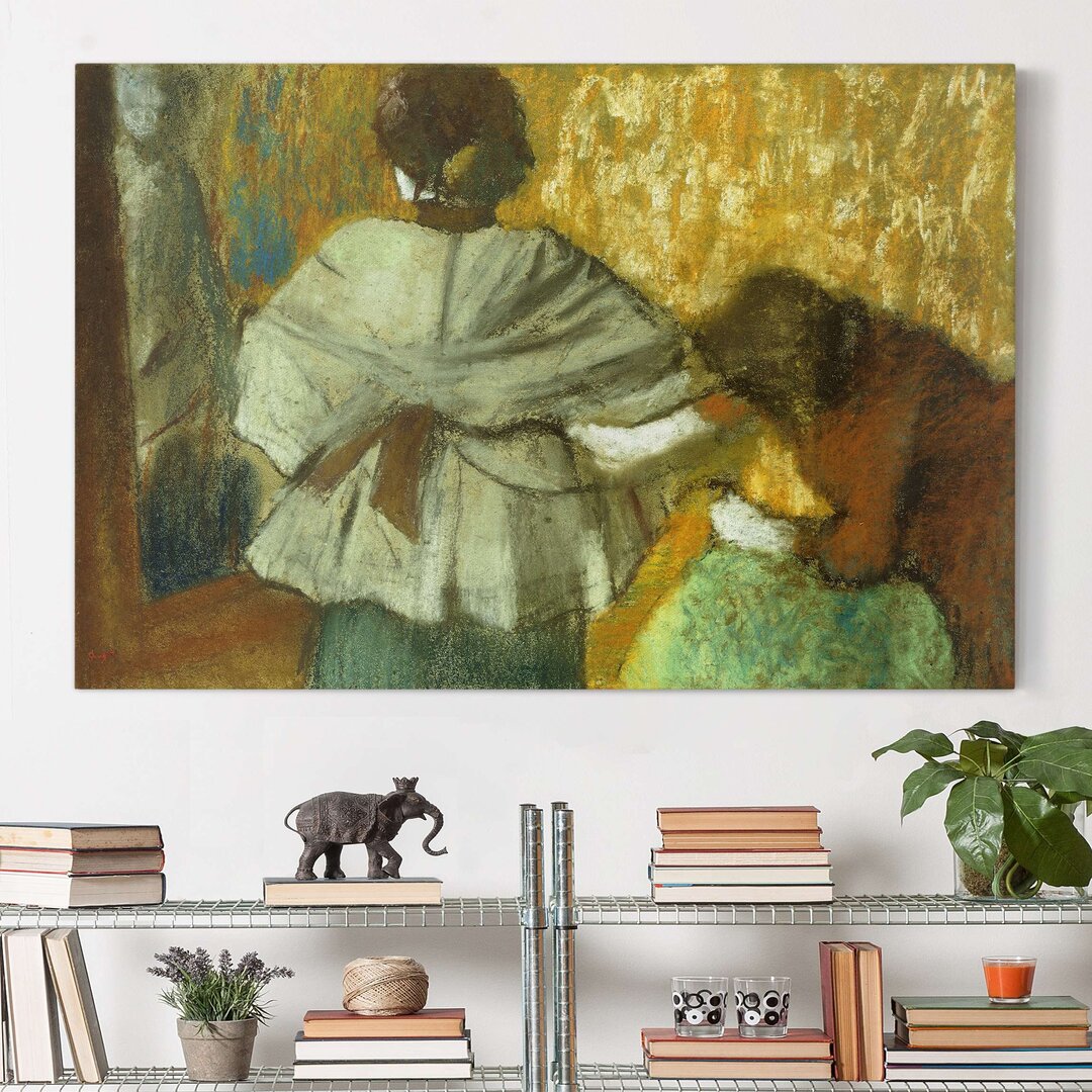 Leinwandbild Bei der Modistin von Edgar Degas