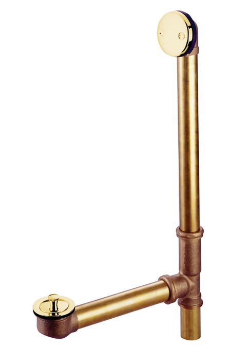 Twist' N  Leg Tub Drain With Overflow