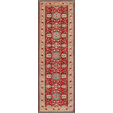 Hand Woven Cotton and Wool Oriental Area Rug