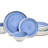 Sango Cove Blue Stoneware Dinnerware Set - Service For 4, Plate & Bowl Set