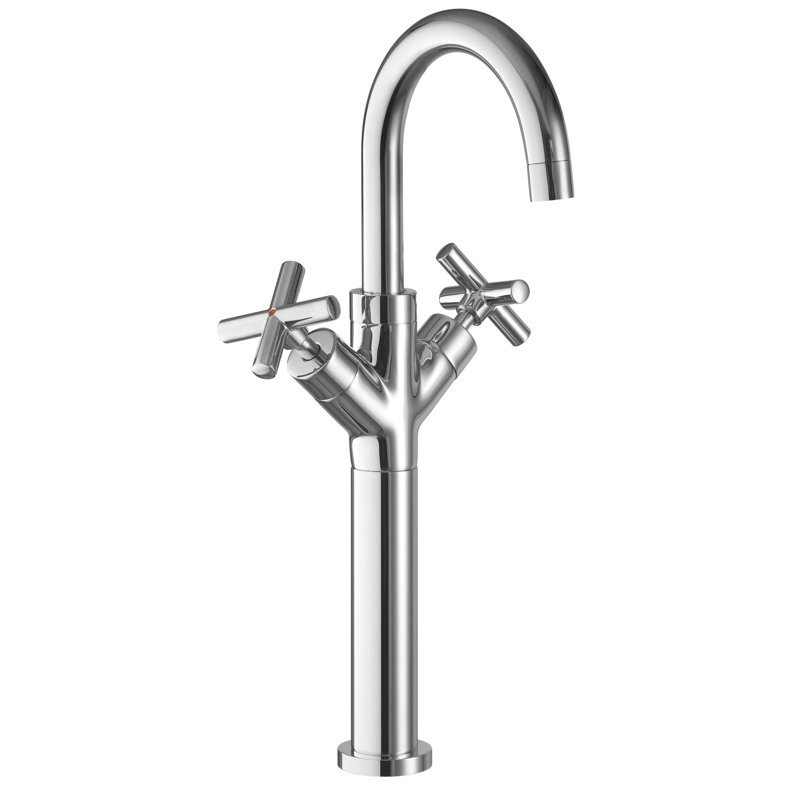 Apollo Countertop Basin Mixer, Chrome