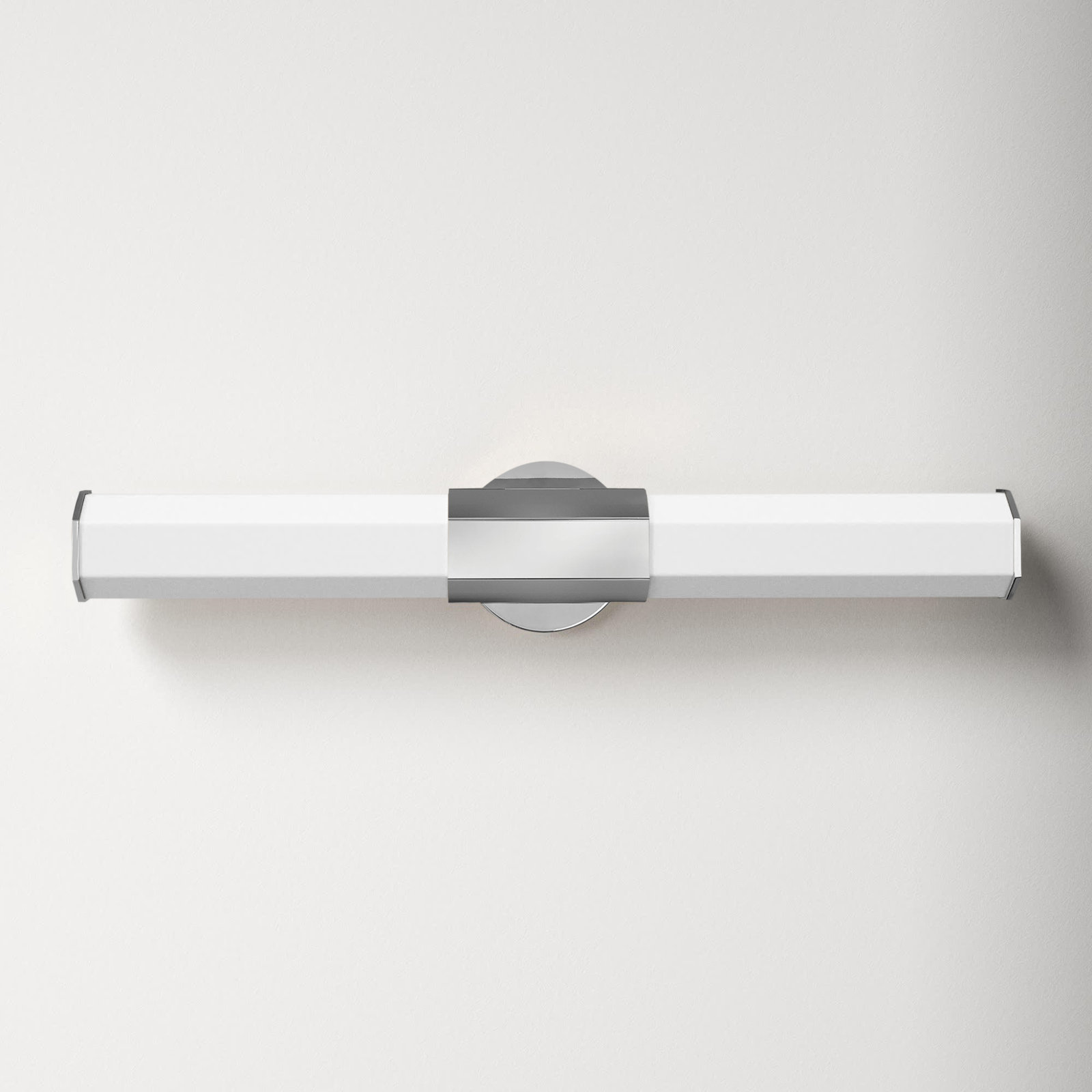 Belden Single Frosted Dimmable LED Bath Bar, Polished Nickel