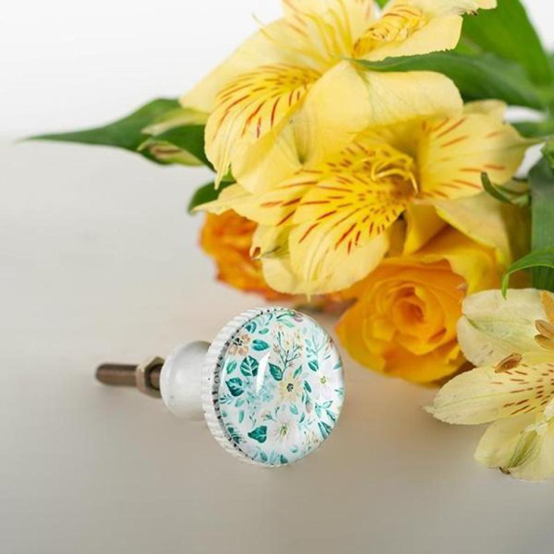 Bouton d'armoire "Fleurs"