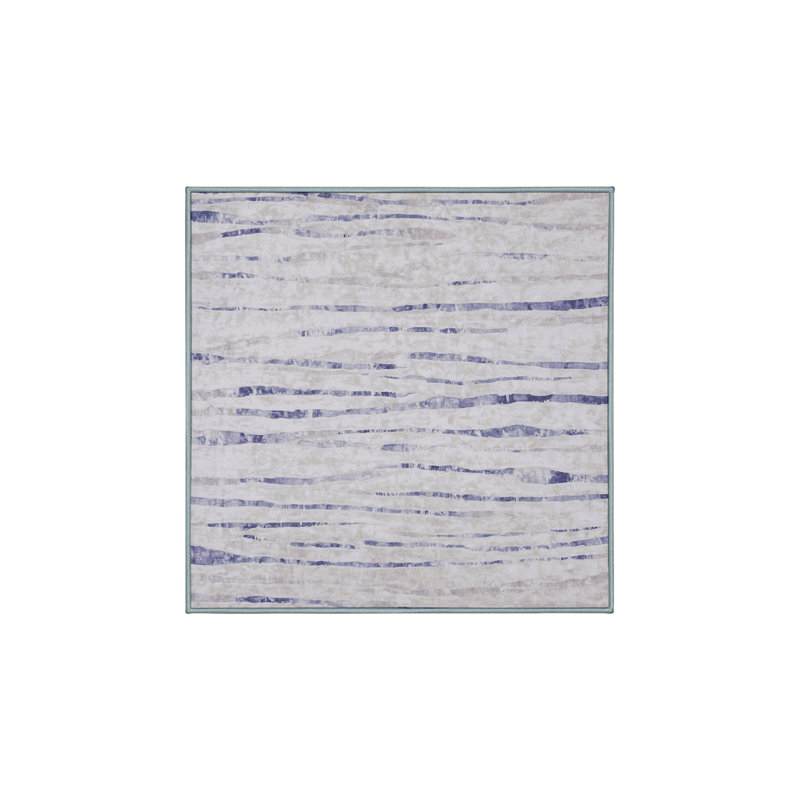 Machine Washable Blue Area Rug