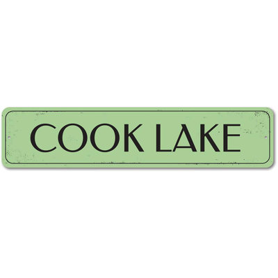 Plaque en aluminium Lake