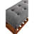 Fabric Upholstered Bench With Open Storage-1215551752